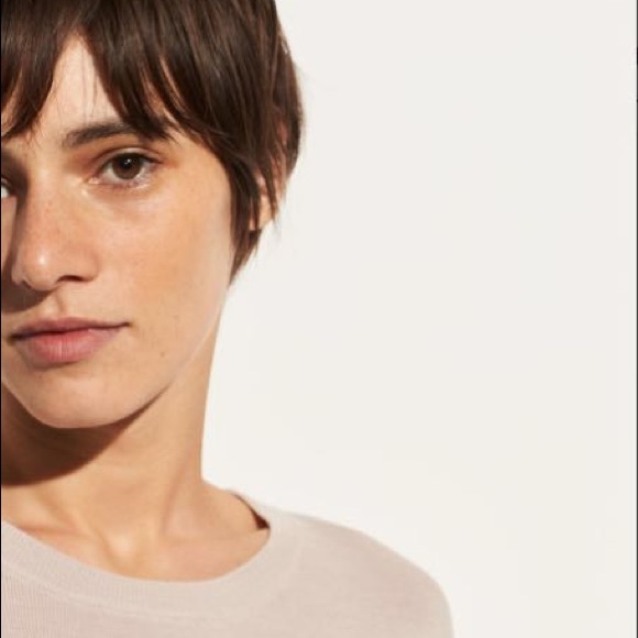 NWT VINCE Soft Merino Wool Slit Back Sweater - Picture 2 of 6